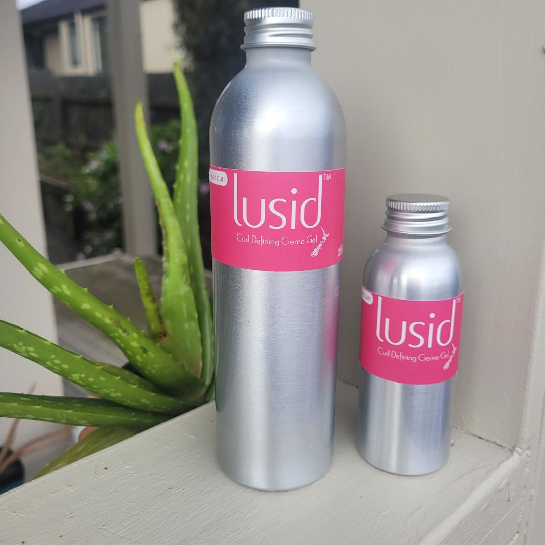 Lusid Curl Defining Crème Gel - Easy Pour Bottle.