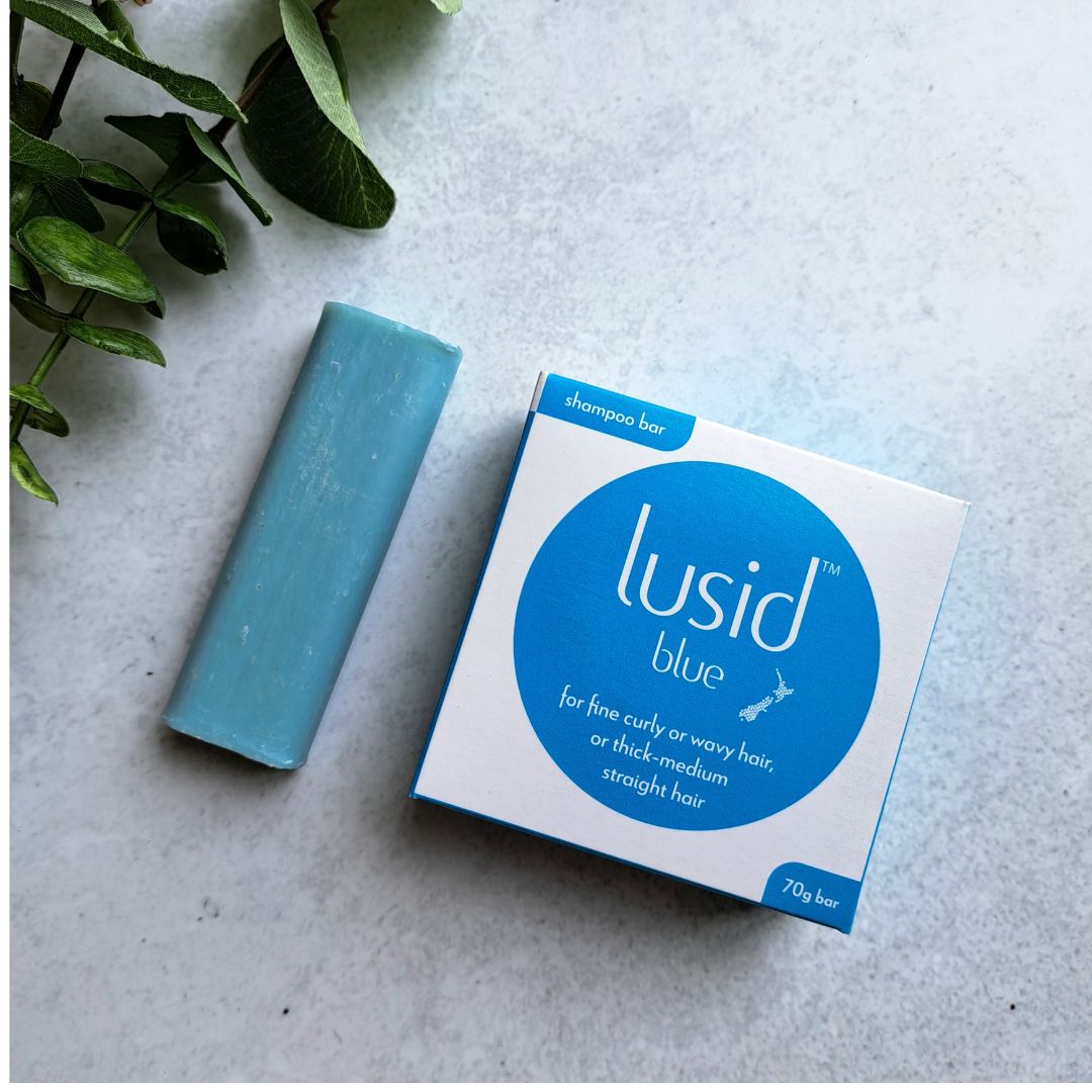 Lusid Blue Shampoo Bar.