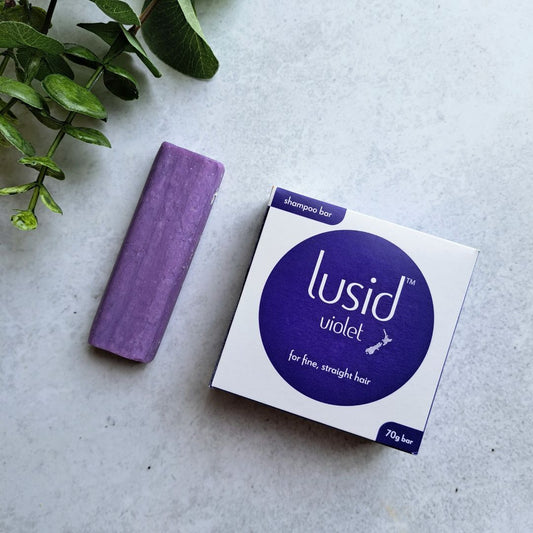 Lusid Violet Shampoo Bar.